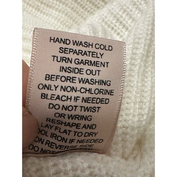 Philosophy creamy white dolman sleeves sweater size Small - Picture 5 of 9